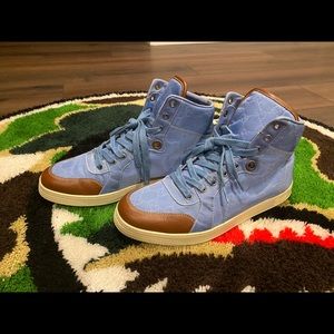 Blue Gucci sneakers